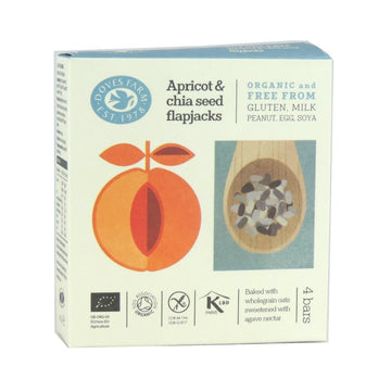 Doves Farm Org GF Apricot & Chia Flapjack 4 x 35g - 7 Pack