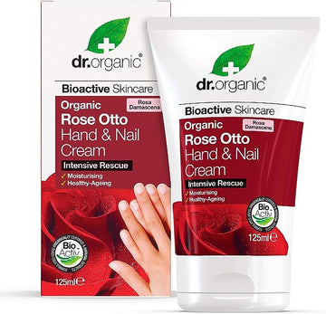 Dr Organic Rose Otto Hand & Nail Cream 125ml
