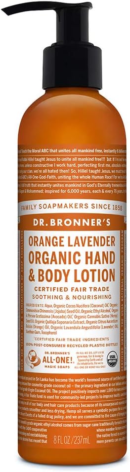 DR BRONNERS Dr Bronners Orange & Lavender Hand & Body Lotion 236ml