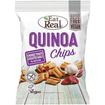 Eat Real Eat Real Quinoa Sundried Tomato and Roasted Garlic Chips 80g - 10 Pack