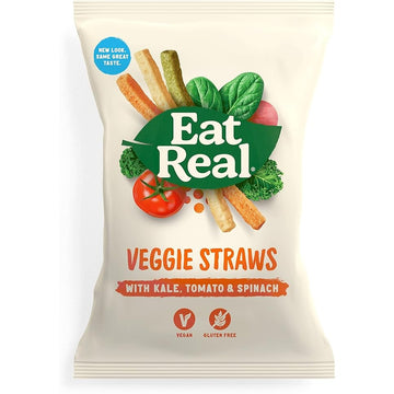 Eat Real Eat Real Veggie & Kale Straws 113g - 10 Pack