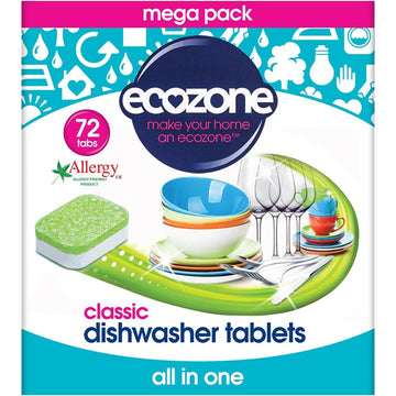 Ecozone Classic Dishwasher Tablets 72 tablets - 2 Pack