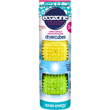Ecozone Dryercubes 95g - 3 Pack