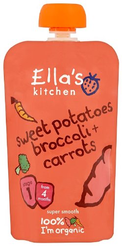 Ellas Kitchen Stage 1 Sweet Potato Broccoli & Carrots 120g - 7 Pack