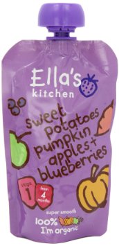 Ellas Kitchen Stage 1 Sweet Potato Pumpkin & Blueberries 120g - 7 Pack