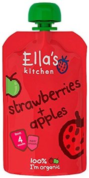 Ellas Kitchen Stage 1 Strawberries & Apples 120g - 7 Pack