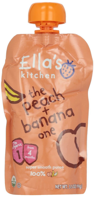 Ellas Kitchen Stage 1 Peaches & Bananas 120g - 7 Pack