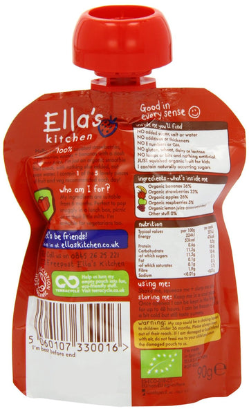 Ellas Kitchen Smoothie Fruit - The Red One 90g - 12 Pack