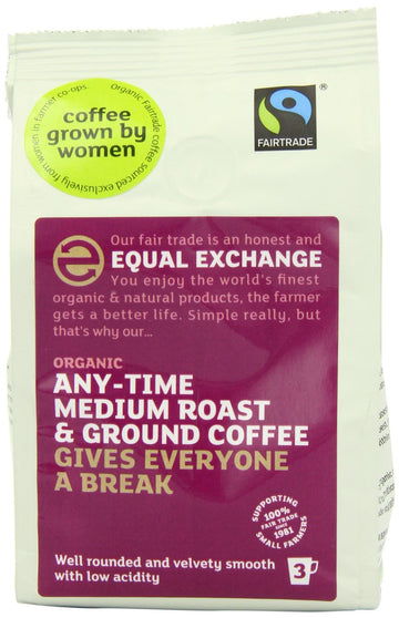 Equal Exchange Organic & Fair Trade Medium Roast & Ground Coffee 227g