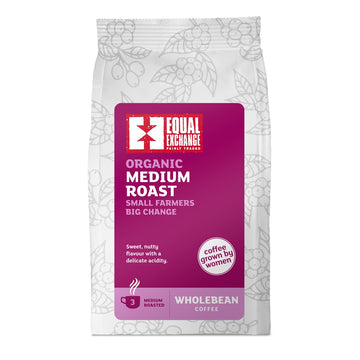 Equal Exchange Organic & Fair Trade Medium Roast Coffee Beans 227g