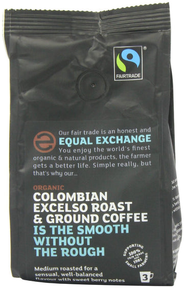 Organic & Fair Trade Colombian Excelso Roast & Ground Coffee 227g