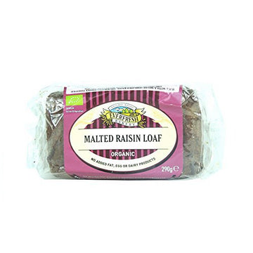 Everfresh Natural Foods Organic Malted Raisin Loaf 330g