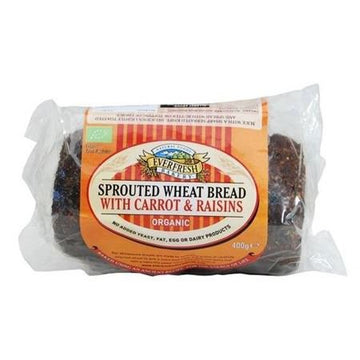 Everfresh Natural Foods Organic Sprouted Carrot/Raisin Bread 400g