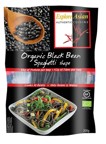 ExploreCuisine Black Bean Spaghetti 200g - 6 Pack