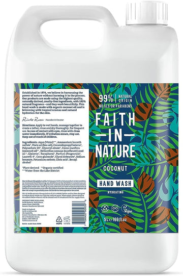 Faith in Nature Coconut Hand Wash 5Ltr