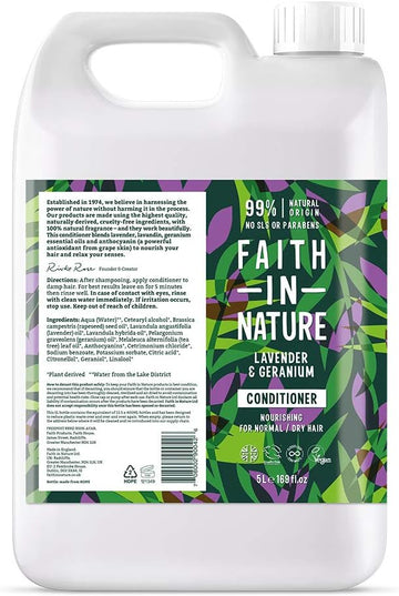 Faith in Nature Lavender & Geranium Conditioner 5Ltr