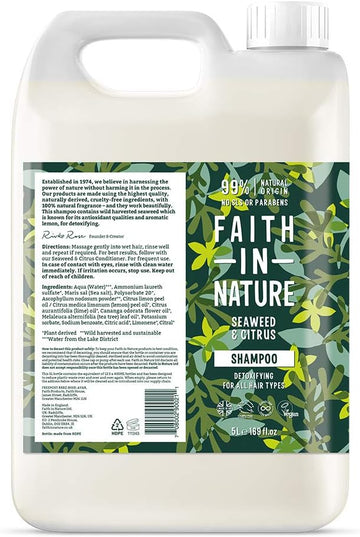 Faith in Nature Seaweed & Citrus Shampoo 5Ltr