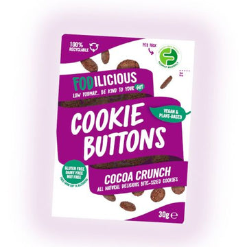 Fodilicious Cookie Buttons - Cocoa Crunch 30g - 12 Pack