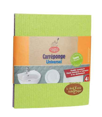 Food Alive 4 Kitchen Cellulose Sponge Pads - Home Compostable