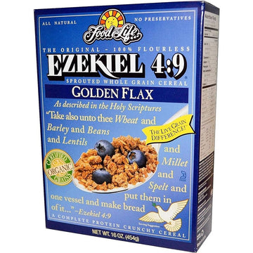 Food For Life Ezekiel Sprouted Whole Grain Cereal Golden Flax 454g