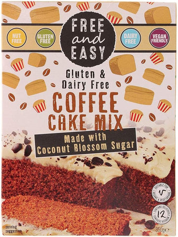 Free & Easy Coffee Cake Free From Mix 350g  - 4 Pack