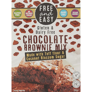 Free & Easy Gluten and Dairy Free Chocolate Brownie Mix 350g