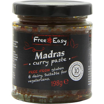 Free & Easy Gluten Free Madras Curry Paste 190g