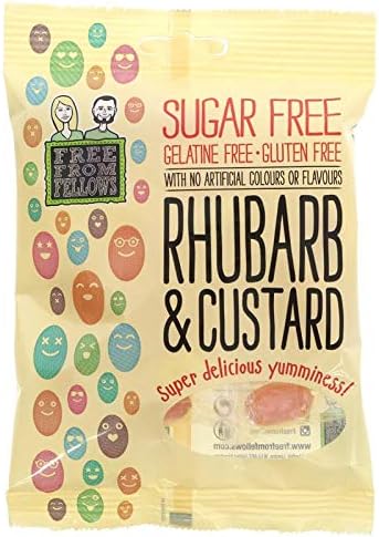 Free From Fellows Rhubarb and Custard 70g  - 10 Pack