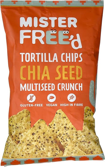 Freed Foods / Mister Free'd Tortilla Chips with Chia 135g  - 12 Pack