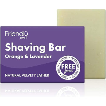 Friendly Soap Shaving Bar - Orange & Lavender 95g