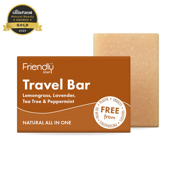 Friendly Soap Travel Bar - Lemongrass, Lavender, Tea Tree & Peppermint 95g