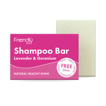 Friendly Soap Shampoo Bar - Lavender & Geranium 95g