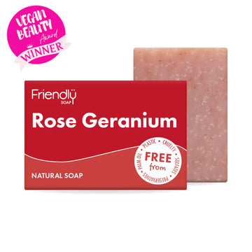 Friendly Soap Rose Geranium Natural Soap 95g