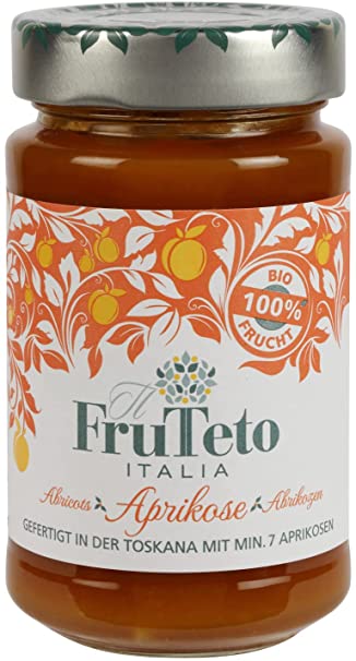 Frutteto Italia 100% Apricot Organic Fruit Spread 250g