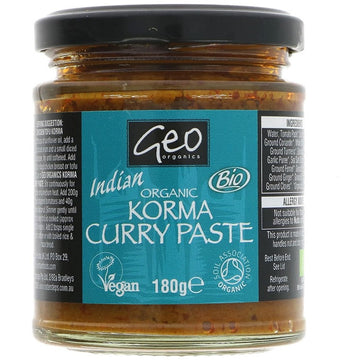 Georganics Pastes - Organic Korma Curry Paste 180g - 2 Pack