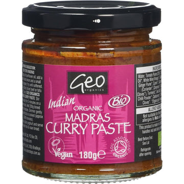 Georganics Pastes - Org Madras Curry Paste 180g - 2 Pack