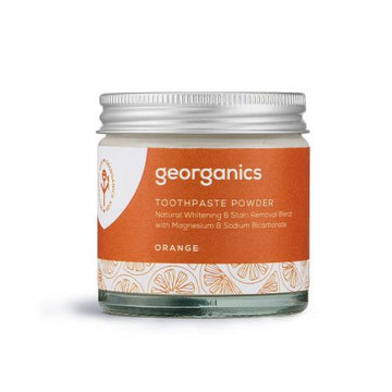 Georganics Whitening Toothpowder - Orange 60ml - 2 Pack