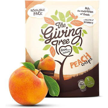 Giving Tree Snacks Freeze Dried Peach Crisps 38g - 12 Pack