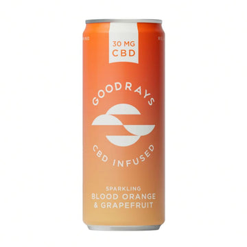 Goodrays Goodrays Blood Orange & Grapefruit Natural CBD Seltzer 250ml - 8 Pack