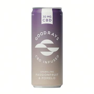 Goodrays Goodrays Passionfruit & Pomelo Natural CBD Seltzer 250ml - 8 Pack