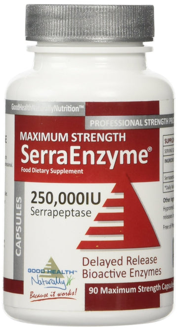 Good Health Naturally Maximum Strength Serra Enzyme 250,000iu - 90caps