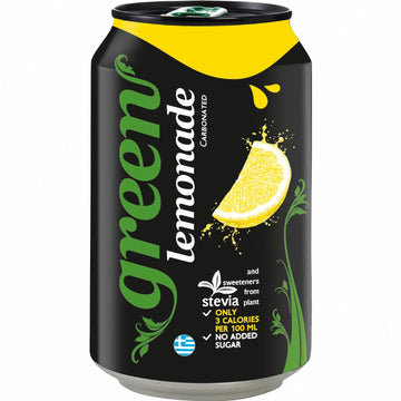 Green Cola Green Lemonade Can 330ml - 24 Pack