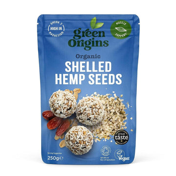 GREENORIGINS Green Origins Organic Shelled Hemp Seeds 250g