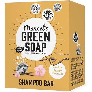 Marcels Green Soap Shampoo Bar Vanilla&Cherry Blossom 90g