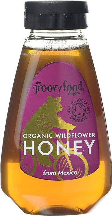 Groovy Food Groovy Food Organic Squeezy Mexican Wildflower Honey 340g  - 2 Pack