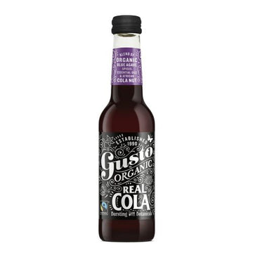 Gusto Sparkling Organic Fairtrade Real Cola 275ml - 12 Pack