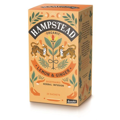 Hampstead Organic Lemon & Ginger Tea 20 sachets