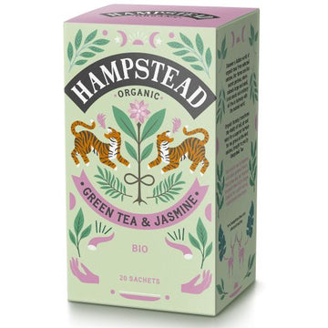 Hampstead Tea Organic Jasmine Green Tea 20 Bag - 4 Pack