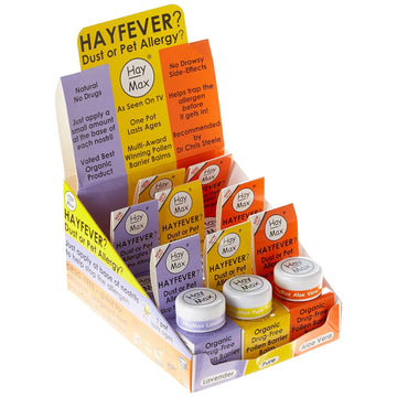 HAYMAX Haymax Balm Counter Display Unit With Testers 5ml - 9 Pack