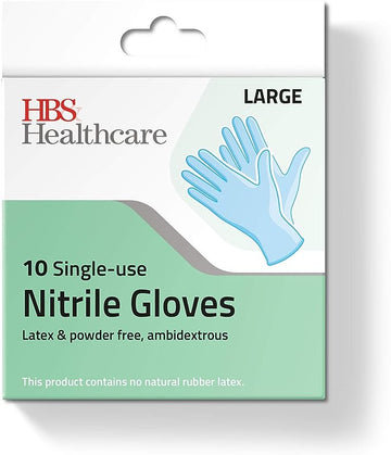 HBS HBS 10 Single Use Nitrile 10glove